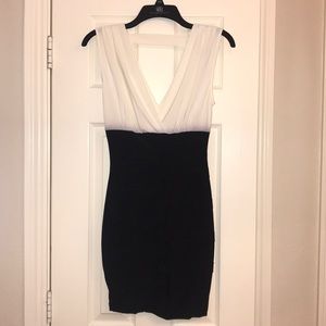 Brand new, with tags, black and white dress.